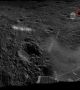 Едно от панорамните изображения на повърхността на обратната страна на Луната, получени от Юйту-2. Червеният кръг маркира полето на видимост на инструментите VINS. <br>Снимка : CLEP/CNSA
