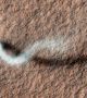 На 10 март бе отбелязана десетата годишнина от излизането на марсианска орбита на апарата на НАСА Mars Reconnaissance Orbiter (MRO) - една мисия, която направи революция в нашите възгледи на планетата.
Това е марсиански прашен дявол, уловен с камерата HiRISE, в края на марсианската пролет, този прашен дявол се носи близо километър над околния пейзаж ... <br>Снимка : NASA