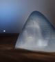 3D напечатана къща от лед спечели първото място и чек за 25 000 долара. Проектът Ice House е на екипа на Space Exploration Architecture и Clouds Architecture Office. Той се основава на наскоро обявеният нов подход на НАСА "следвай водата". <br>Снимка : НАСА